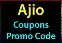 Ajio Coupons Code, Promo Code, Offers
